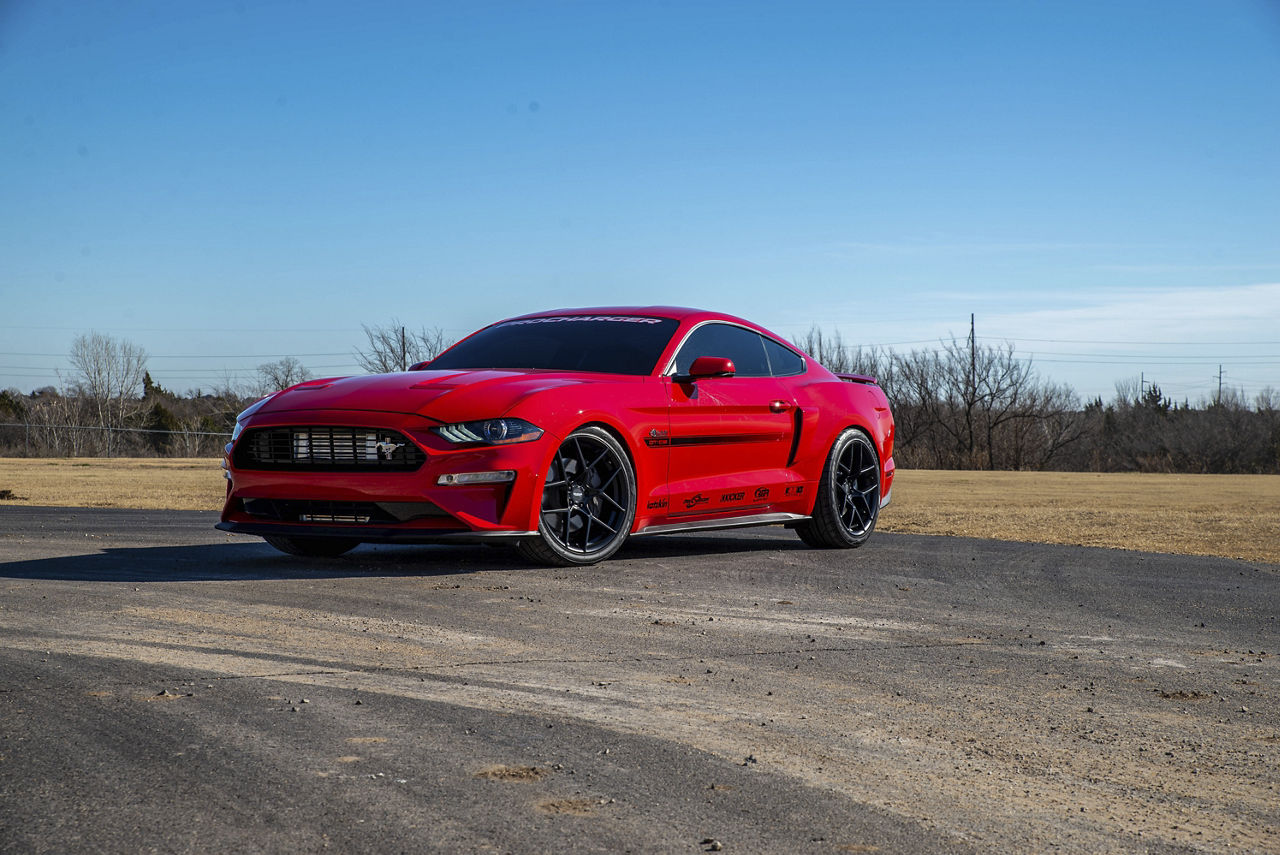 2019 Ford Mustang GT - American Racing CROSSFIRE - Black | Wheel Pros